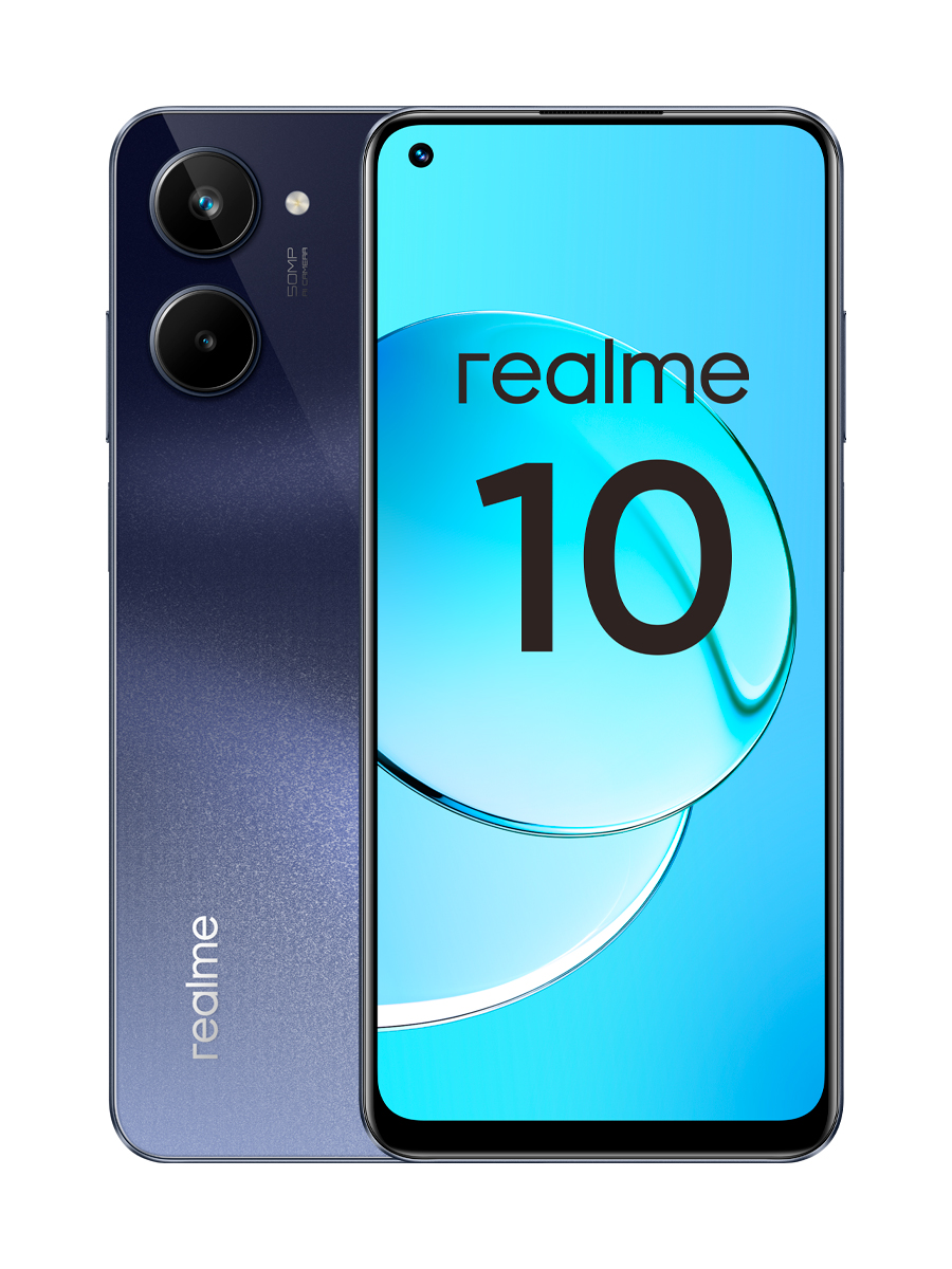 Смартфон REALME 10 4G 8/256Gb, RMX3630, черный