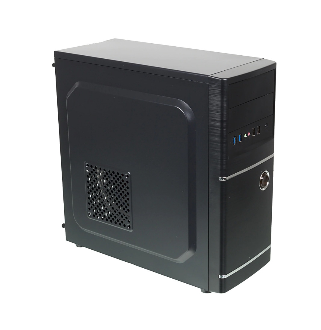 Корпус Accord ACC-B301 черный без БП ATX 3x120mm 2xUSB2.0 2xUSB3.0 audio