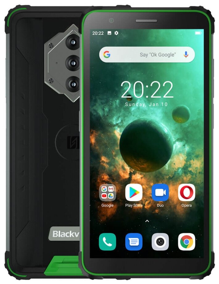 5.7" Смартфон Blackview BV6600 64 ГБ зеленый