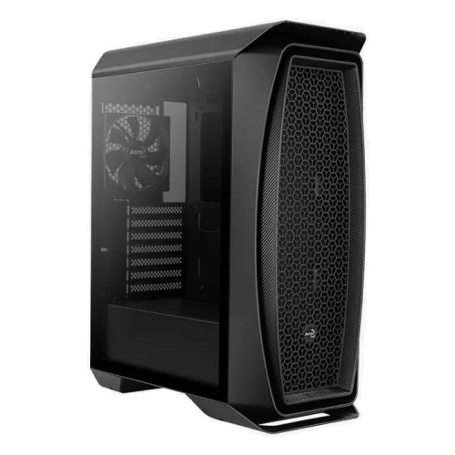 Корпус MidiTower AeroCool Aero One-G-BK-v1 (ATX, window, USB3.0 x2, 1x12cm black fan)
