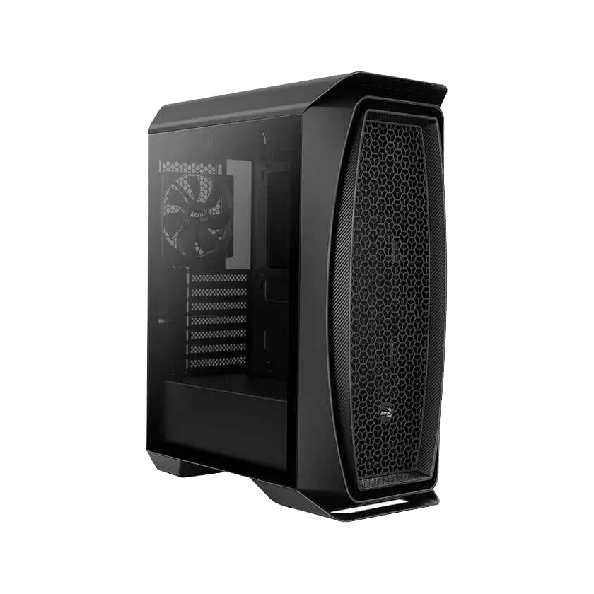 Корпус MidiTower AeroCool Aero One-G-BK-v1 (ATX, window, USB3.0 x2, 1x12cm black fan)