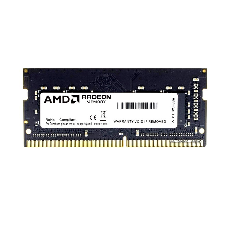 Оперативная память AMD Radeon R9 Gaming Series 8 ГБ DDR4 3200 МГц SODIMM CL22 R948G3206S2S-U