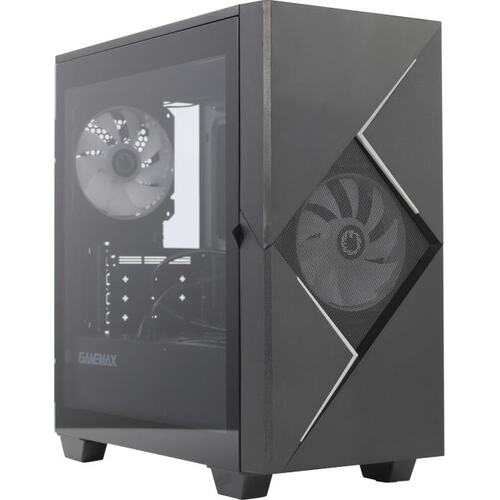 Корпус Mid-Tower GameMax Cyclops BG черный [закаленное стекло, 2 x 120 мм, 0.6 мм] [CyclopsBG]
