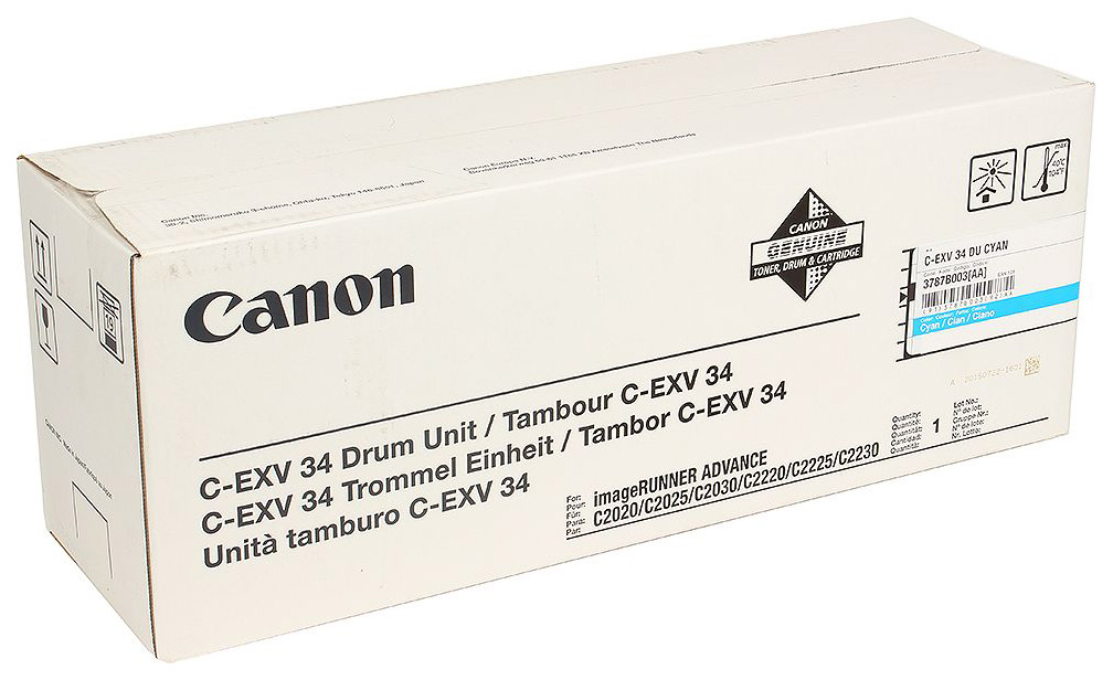 Блок фотобарабана Canon C-EXV34 C 3787B003AA 000 для IR ADV C2020/2030 Canon