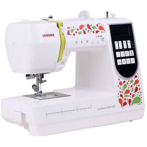 Швейная машина Janome Excellent Stitch 300, белый/рисунок