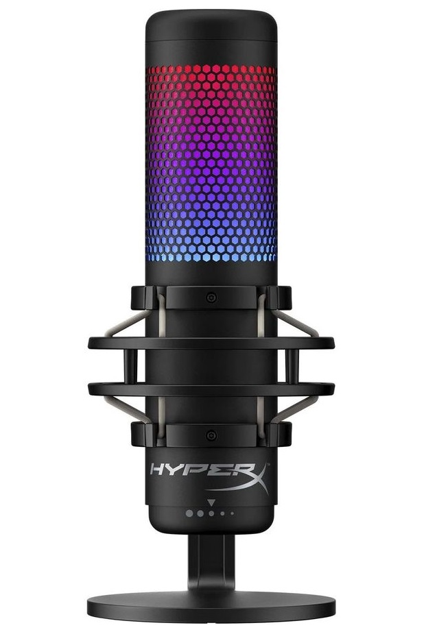 Микрофон проводной HyperX QuadCast S 3м черный