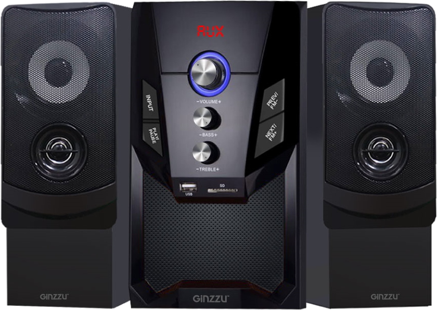 Акустическая система Ginzzu GM-415 2.1, 50W/BT/USB/SD/FM/ДУ