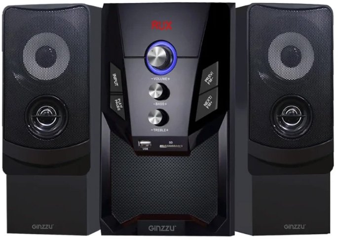 Акустическая система Ginzzu GM-415 2.1, 50W/BT/USB/SD/FM/ДУ