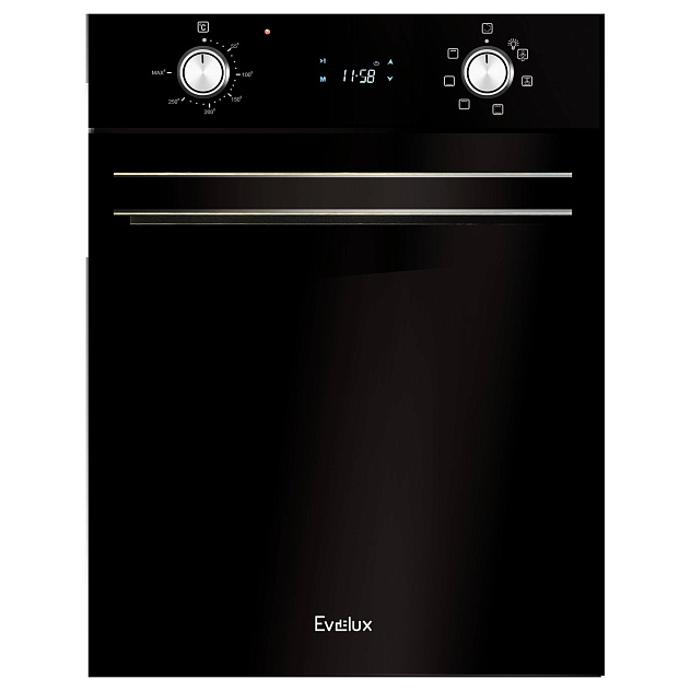 электрический духовой шкаф встраиваемый узкий EVELUX EO430PB