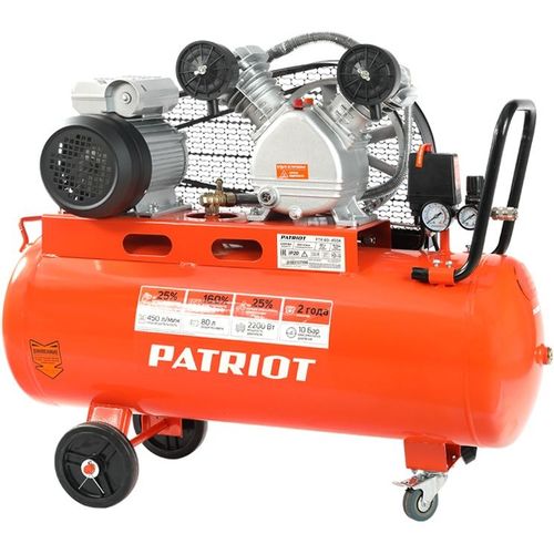 Компрессор поршневой Patriot PTR 80-450A масляный 450л/мин 80л 2200Вт оранжевый