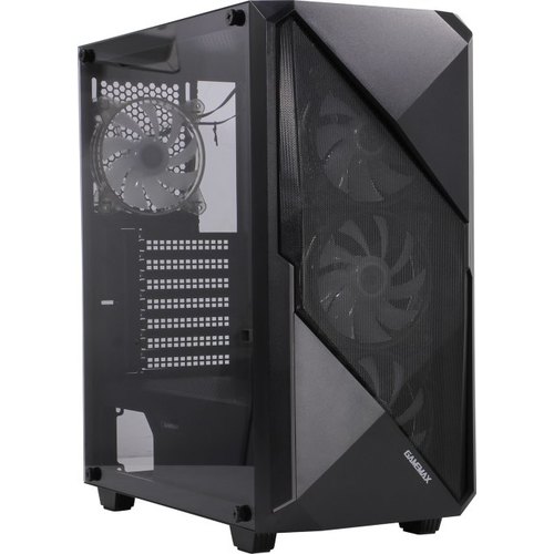 Корпус Mid-Tower GameMax REVOLT черный [закаленное стекло, 1 x 120 мм, 0.5 мм] [MFG.3606]