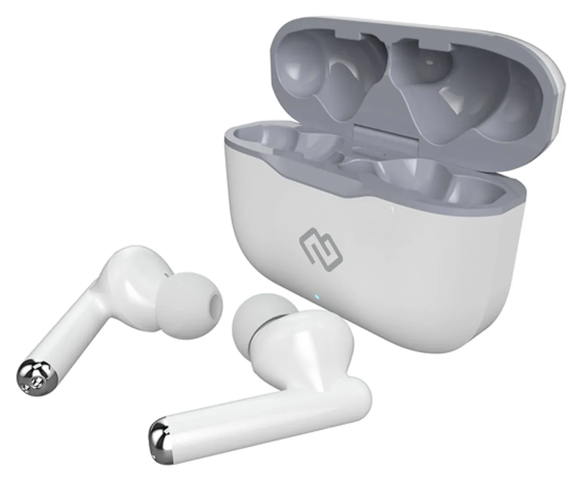 Гарнитура внутриканальные Digma TWS-14 белый беспроводные bluetooth в ушной раковине