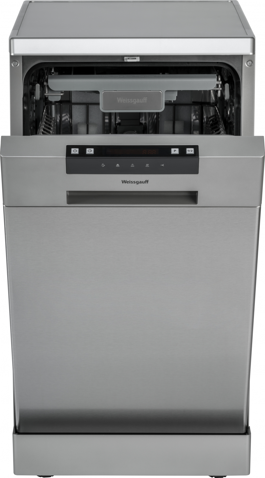 Посудомоечная машина Weissgauff DW 4015 серебристый (узкая)