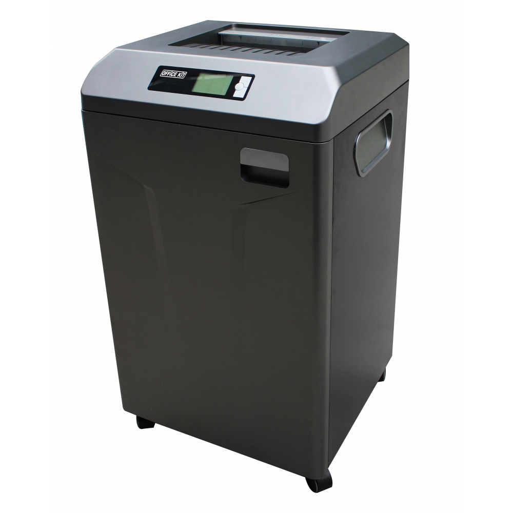 Шредер Office Kit S1150 0,8х5 черный (секр.P-7) фрагменты 6лист. 115лтр.