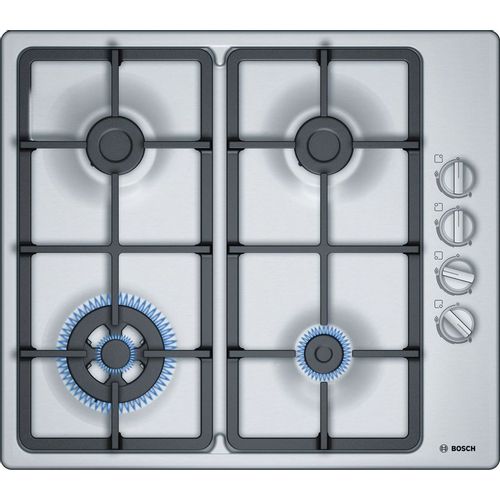 Газовая варочная панель Bosch PBH6C5B95R, серебристый