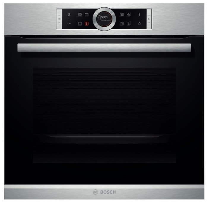 Электрический духовой шкаф Bosch HBG635BS1 [71 л, нержавеющая сталь, дисплей, каталитическая, сенсор, серебристый]