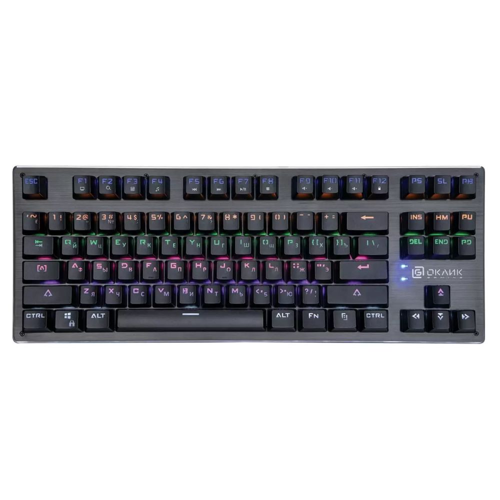 Клавиатура Оклик 967G Dark Force механическая черный USB Multimedia for gamer LED