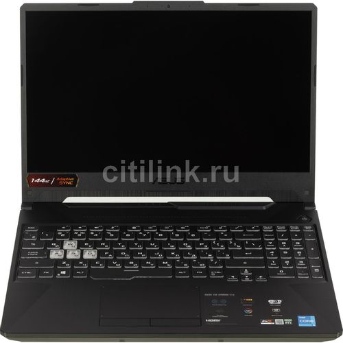 Ноутбук ASUS TUF F15 FX506HCB-HN1138 15.6"/i5-11400H/8GB/512GB SSD/RTX 3050 4Gb/DOS/Eclipse Grey