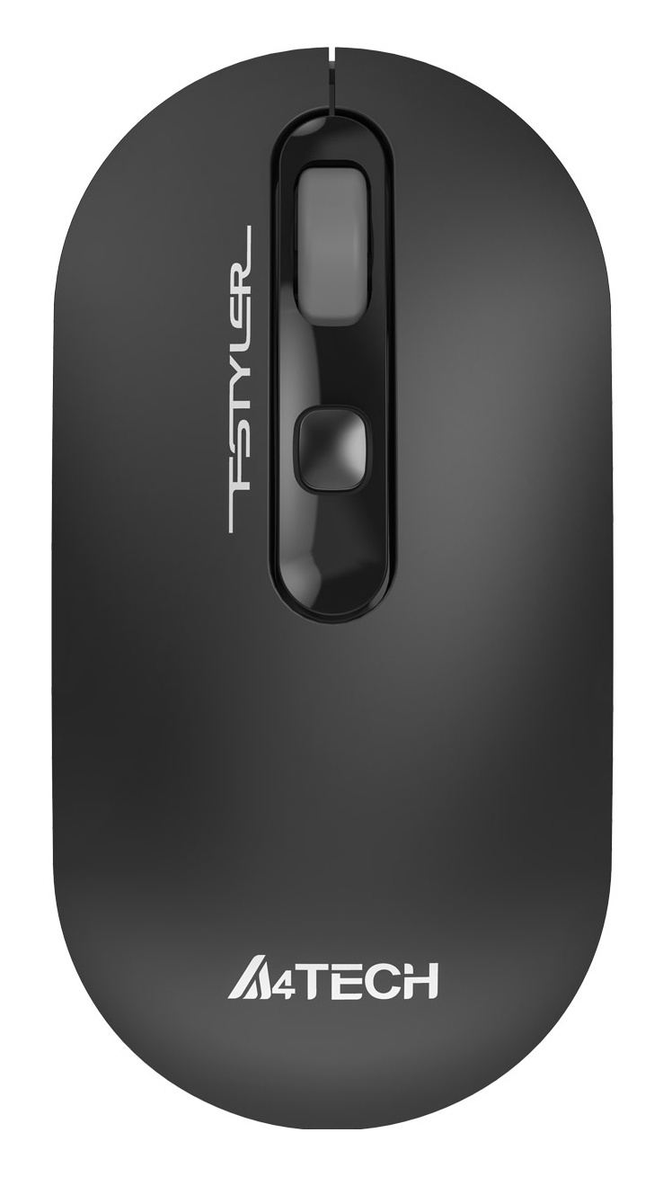 Мышь A4TECH Fstyler FG20, оптическая, беспроводная, USB, серый [fg20 grey]