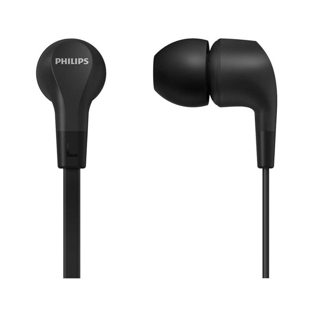 Гарнитура PHILIPS TAE1105BK/00, 3.5 мм, вкладыши, черный