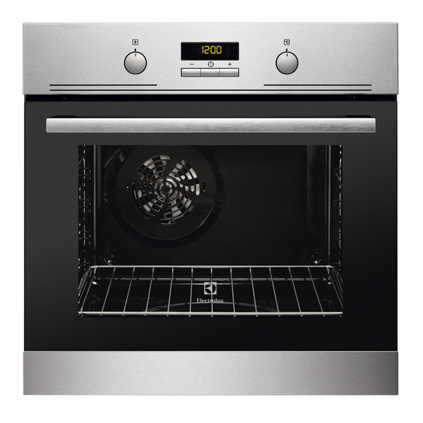 Электрический духовой шкаф Electrolux EZC52430AX [57 л, нержавеющая сталь, дисплей, пиролитическая, утапл., серебристый]
