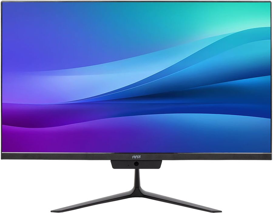 Моноблок Hiper V2, 23.8", Intel Celeron G5905, 4ГБ, 256ГБ SSD, Intel UHD Graphics, noOS, черный