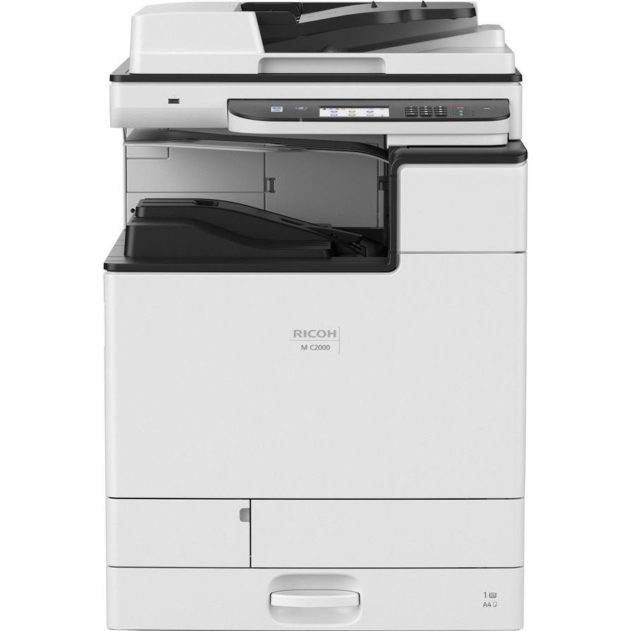Ricoh M C2000, A3, цветной, 2Гб, 20стр/мин, дуплекс, GigaLAN, ARDF100, один лоток 550л., с девелопером,инструкцией, без тонера (МФУ)(418968)