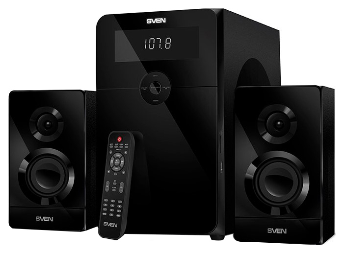 SVEN MS-2250, черный, акустическая система 2.1, мощность (RMS): 50Вт + 2х15Вт