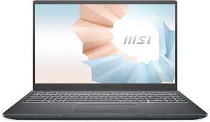 14"Ноутбук MSI Modern 14 B5M-244XRUIPS, AMD Ryzen 5 5500U 2.1ГГц, 16ГБ, 512ГБSSD, AMD Radeon,noOS