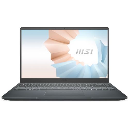 14"Ноутбук MSI Modern 14 B5M-244XRUIPS, AMD Ryzen 5 5500U 2.1ГГц, 16ГБ, 512ГБSSD, AMD Radeon,noOS