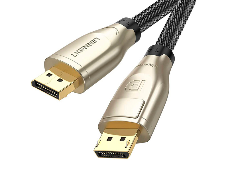 Кабель UGREEN DP112 (60844) 1.4 DP M/M Round Cable Zinc Alloy Shell в оплетке. Длина 3 м