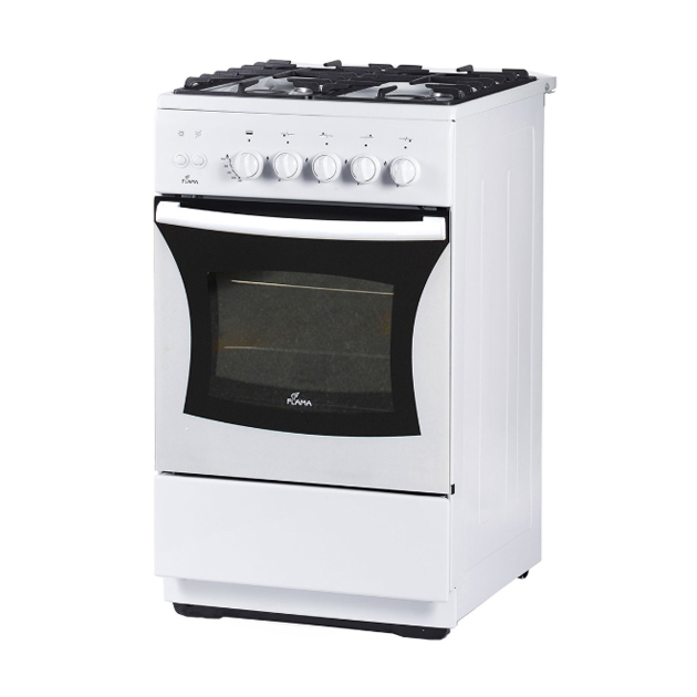 Плита Газовая Flama FG 24230 W белый (без крышки) реш.чугун