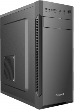 Корпус Digma DC-ATX201-U3 черный без БП ATX 1x80mm 2x120mm 1xUSB2.0 1xUSB3.0 audio