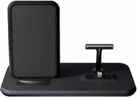Беспроводное зарядное устройство ZENS Stand+Dock Aluminium Wireless Charge. Цвет черный.