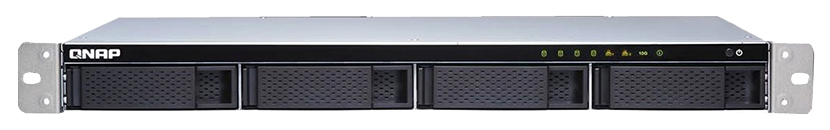 channel QNAP TS-431XeU-8G NAS 4 HDD trays, 10 GbE SFP+, rackmount, 1 PSU. ARM 4-core Cortex-A15 Annapurna Labs AL-314 1,7 GHz, 8 GB. W/o rail kit RAIL-B02