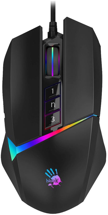 Мышь A4Tech Bloody W60 Pro черный оптическая (16000dpi) USB (10but)
