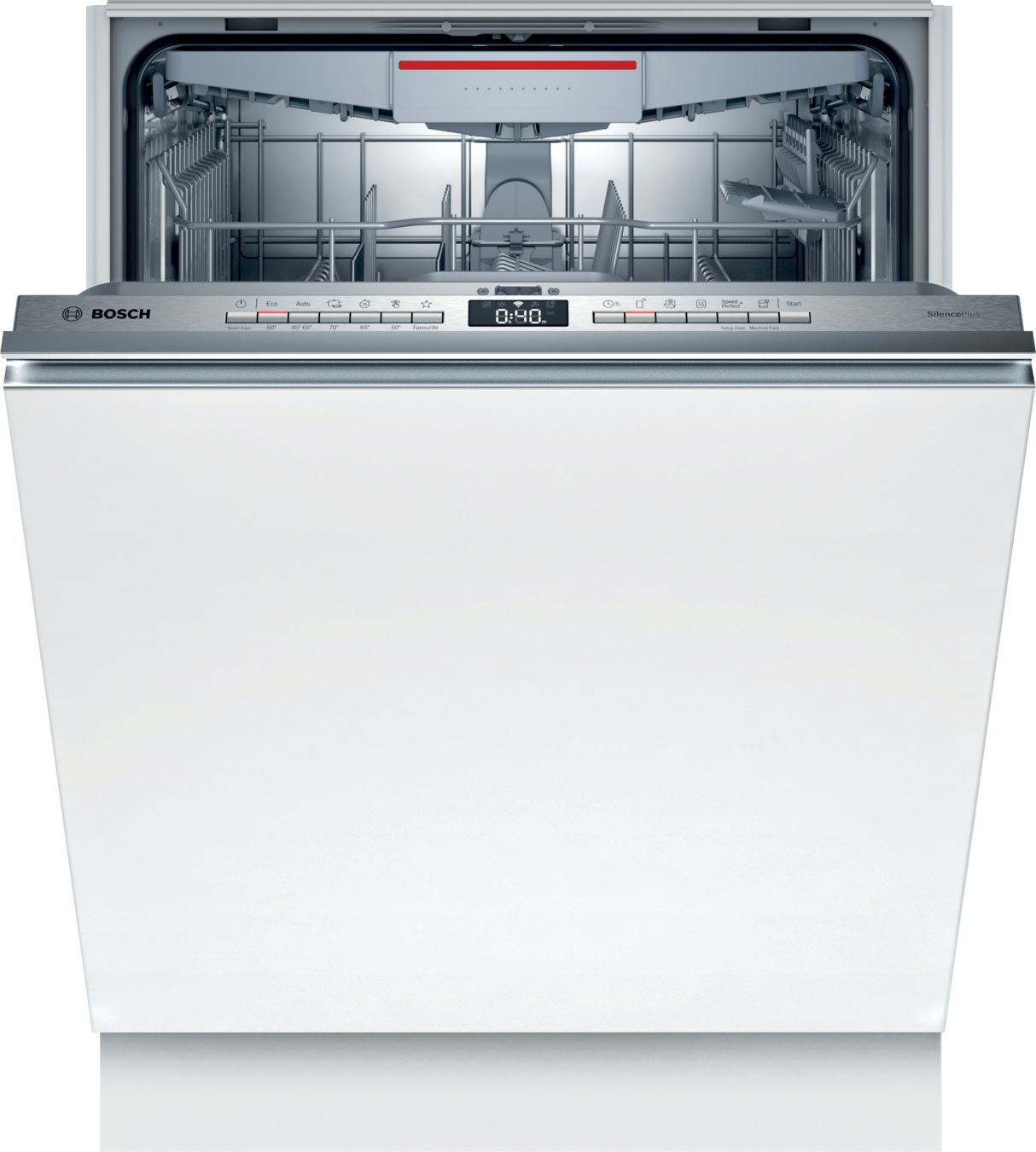 Встраиваемая посудомоечная машина Bosch Serie 4 SMV4EVX14E [60 см, 13, пр.-6, полная (корпус+шланг), дисплей, теплообм., серебристый]