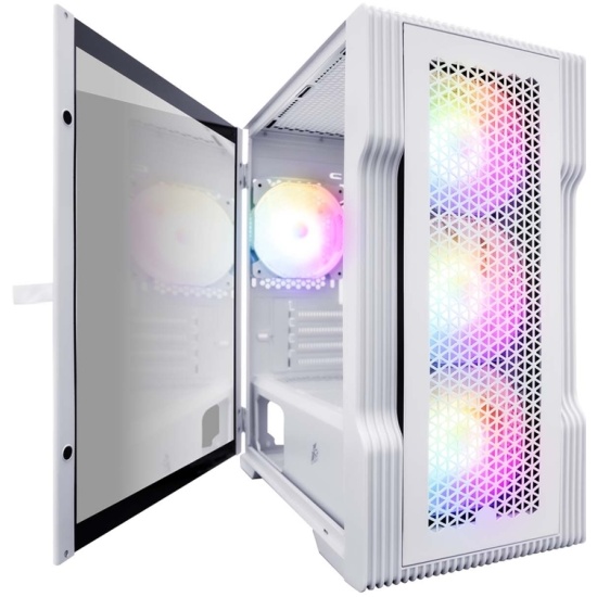 Корпус 1STPLAYER TRILOBITE T3 White / mATX, TG / 4x 120mm LED fans inc. / T3-WH-4F1-W