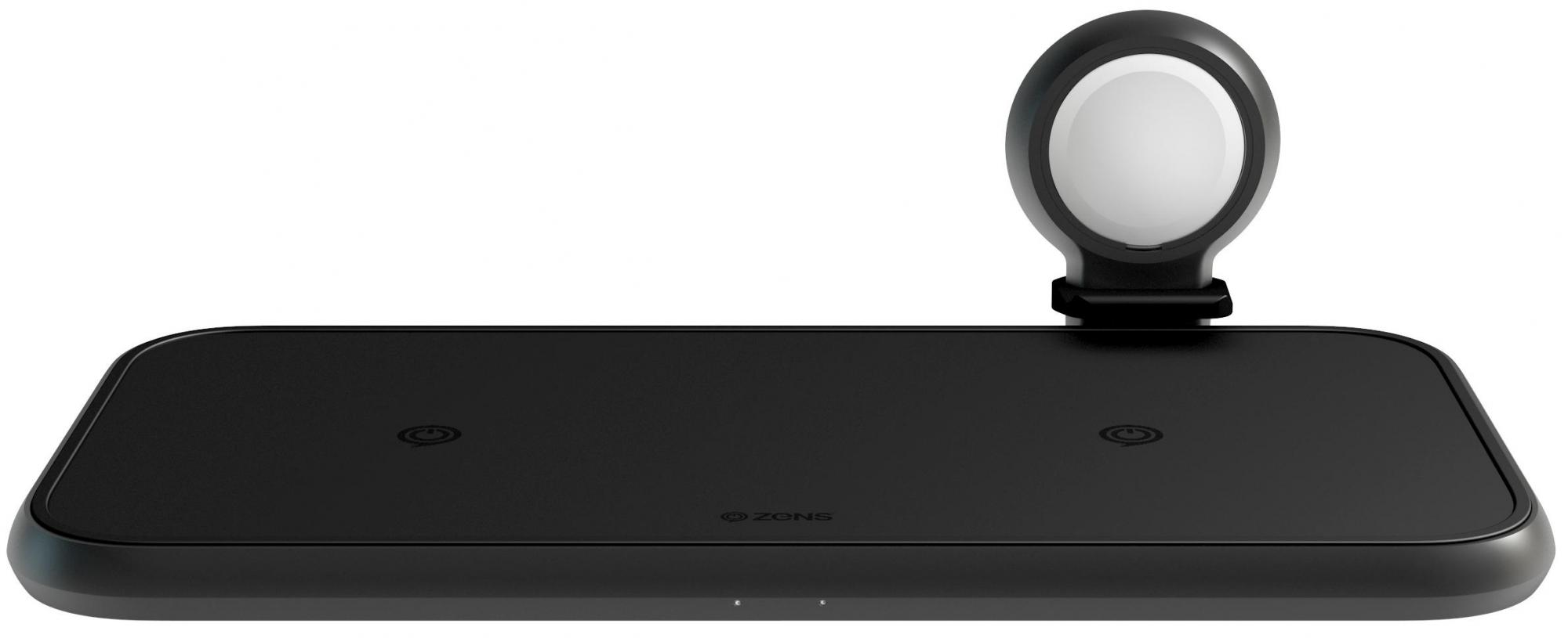 Беспроводное зарядное устройство ZENS Aluminium 4 in 1 Wireless Charger. Цвет: черный.