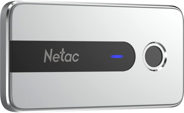 Внешний накопитель SSD Netac Z11 1Tb USB 3.2 Gen 2 Type-C NT01Z11-001T-32SL (отпечаток пальца), сере