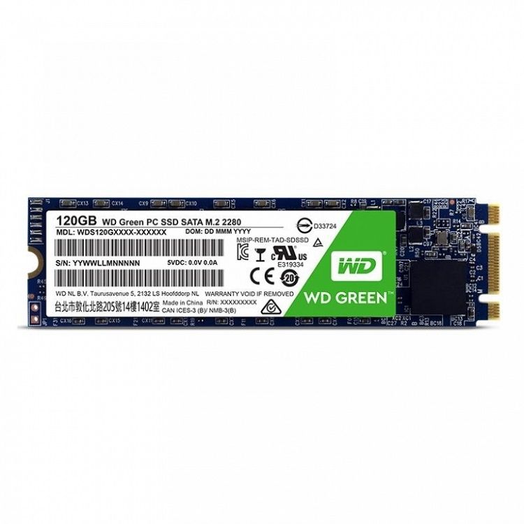 SSD жесткий диск M.2 2280 120GB GREEN WDS120G2G0B WDC