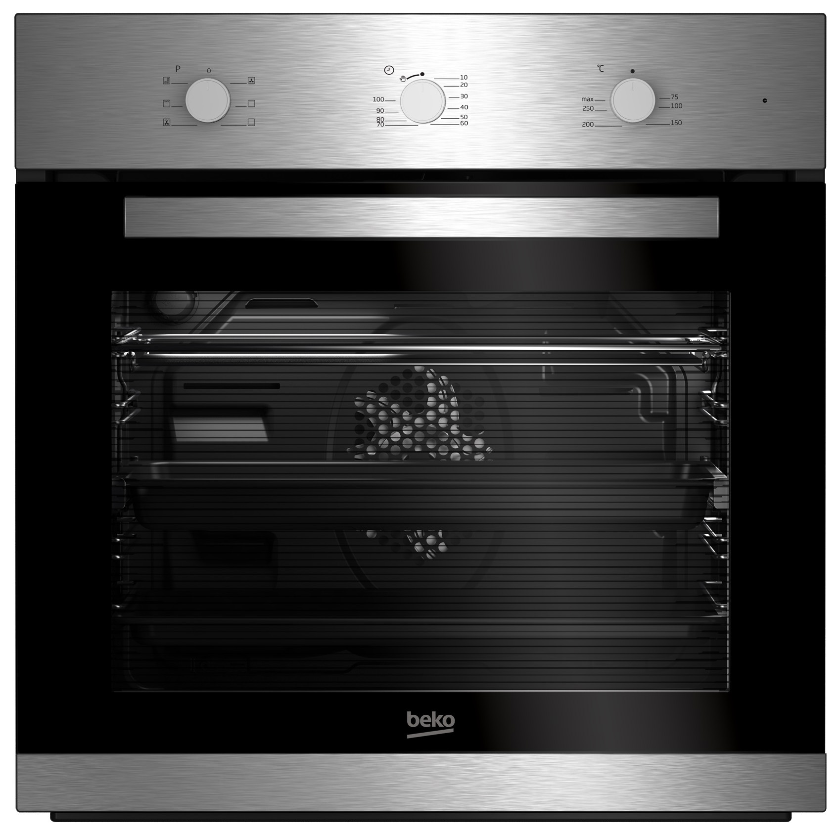 Электрический духовой шкаф Beko BIE 22100 XC, серебристый