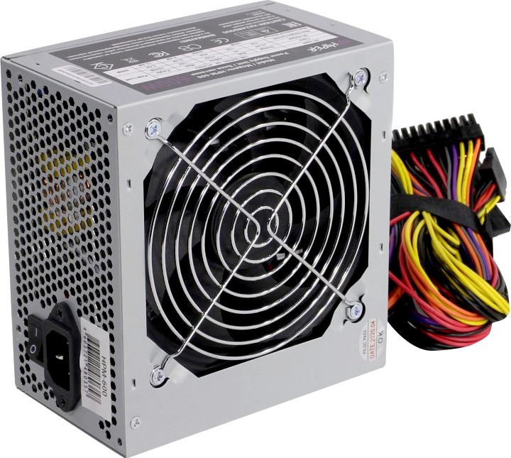 Блок питания HIPER HPM-600 600 Вт [ATX vATX 12V 2.31, PPFC, 120 x 120 мм fan, 4+4 pin CPU, 6+2 pin PCI-E, 4 SATA][HPM-600 (OEM)]