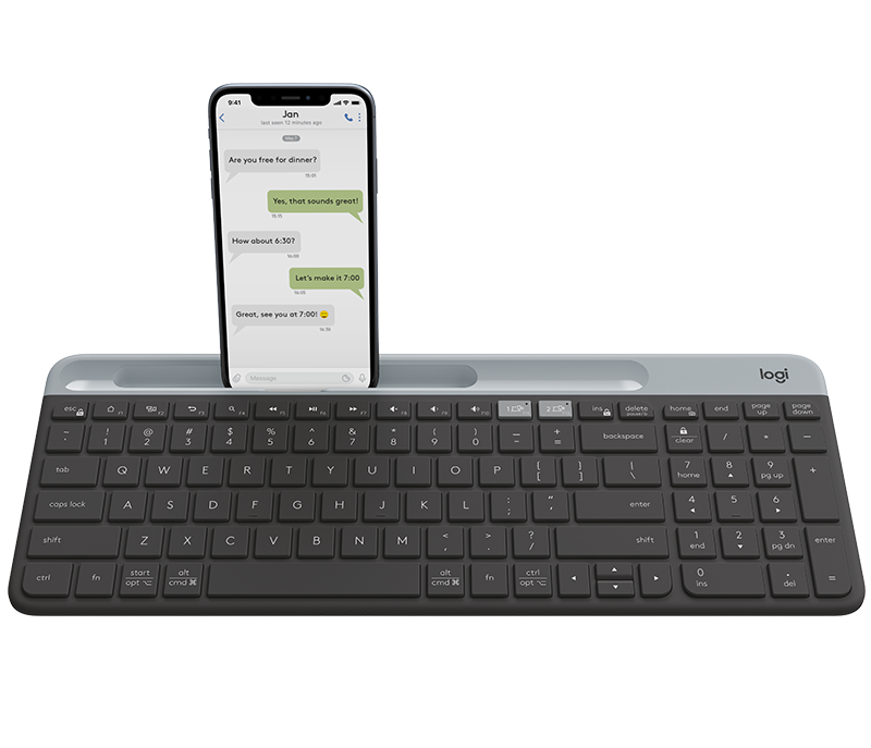 Клавиатура Logitech Keyboard Slim K580 Bluetooth Multi-Device GRAPHITE