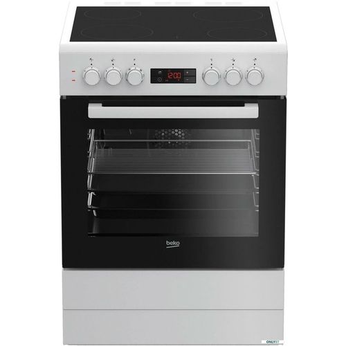 Электрическая плита BEKO FSM 67300 GWS, белый/черный
