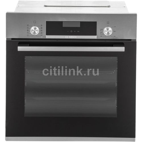 Электрический духовой шкаф Bosch HBJ558YS0Q [66 л, каталит., гриль, конв., дисплей, серебристый, черный]