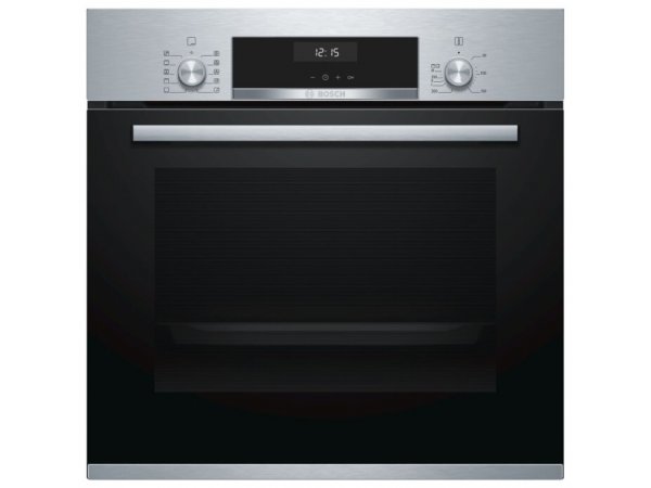 Электрический духовой шкаф Bosch HBJ558YS0Q [66 л, каталит., гриль, конв., дисплей, серебристый, черный]