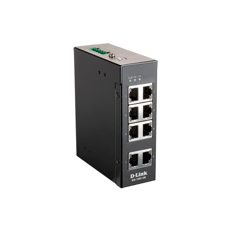 Коммутатор D-Link DIS-100E-8W/A1A 8x100Mb неуправляемый