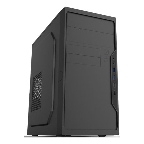 Корпус Minitower Foxline "FL-733R-FZ450R-U32H-NRP", mATX, черный (450Вт)