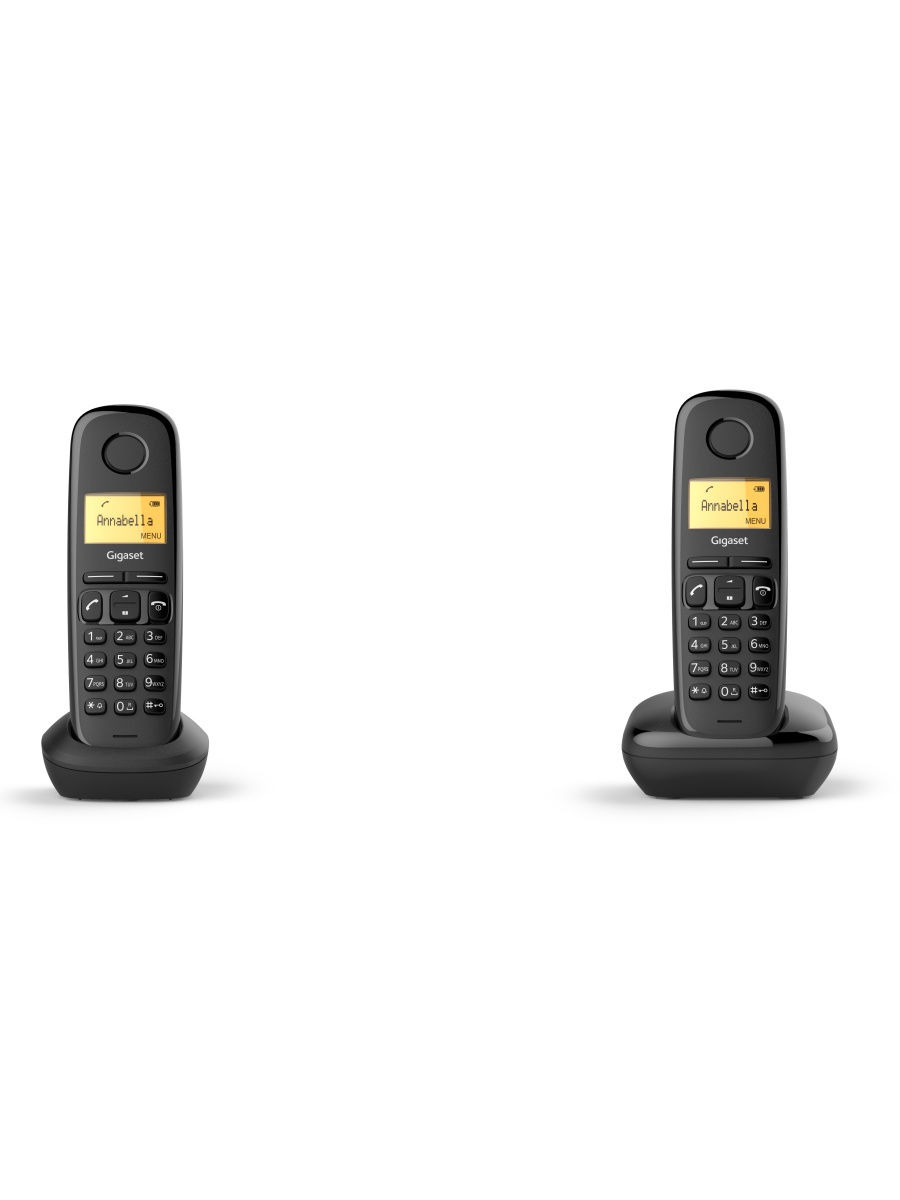 Р/Телефон Dect Gigaset A170 DUO RUS черный (труб. в компл.:2шт) АОН